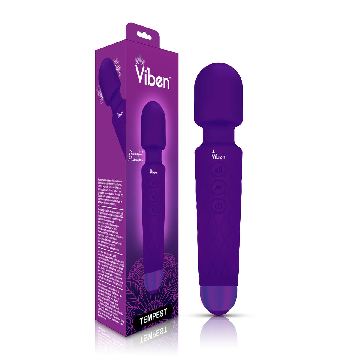 Viben Tempest Travel Wand Massager in Violet > Sex Toys > Mini Massagers