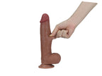 Get Lucky 8 Inch Bendable Real Skin Dildo Light Brown > Dildos > Realistic Dildos