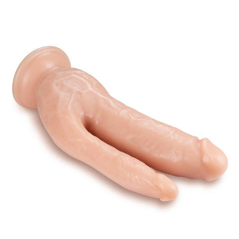 Dr Skin 8 Inch Double Penetration Cock with Suction Cup Base Double Dongs