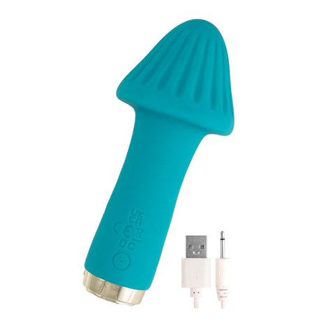 My Secret Shroom (Aqua) – Rechargeable Vibrator Blue Vibrators