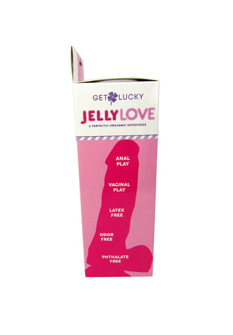 Get Lucky 7 Inch Purple Jelly Dildo with Suction Base > Dildos > Realistic Dildos