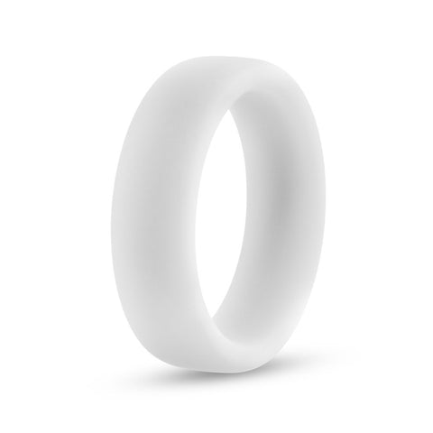 Performance Silicone Glo Cock Ring 1.5in White Glow for Comfort COCK RINGS