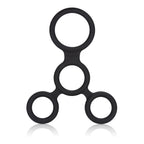 CalExotics Silicone Full Erection Spreader Ring Black > Cock Ring > Sets