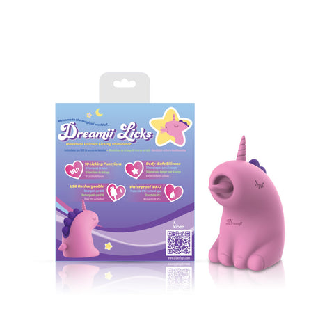 Dreamii Licks Mystical Pink Unicorn Clitoral Stimulator Toy Vibrators