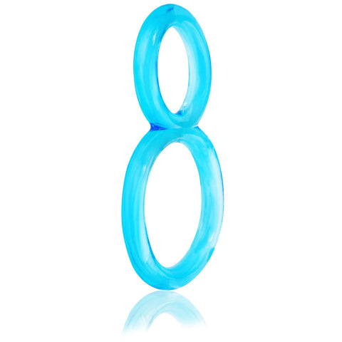 Ofinity Blue Double Erection Cock Ring for Enhanced Stamina COCK RINGS