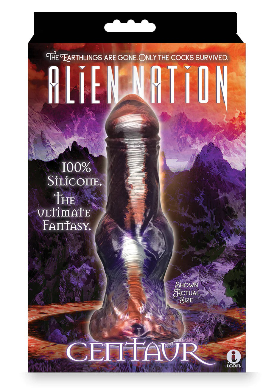Alien Nation - Centaur 8.5 Inch Fantasy Dong with Knot Copper Fantasy Dongs