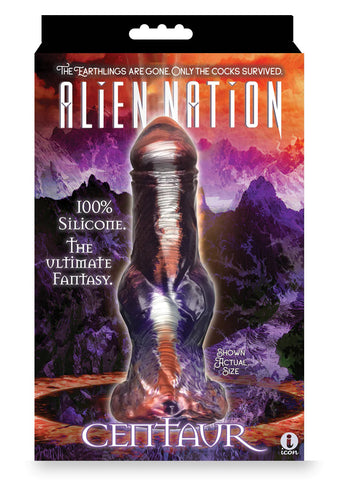 Alien Nation - Centaur 8.5 Inch Fantasy Dong with Knot Copper Fantasy Dongs