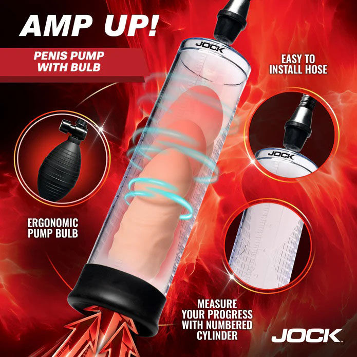 Amp Up Penis Pump (Clear) – Advanced Penis Pump Pumps & Enlargers