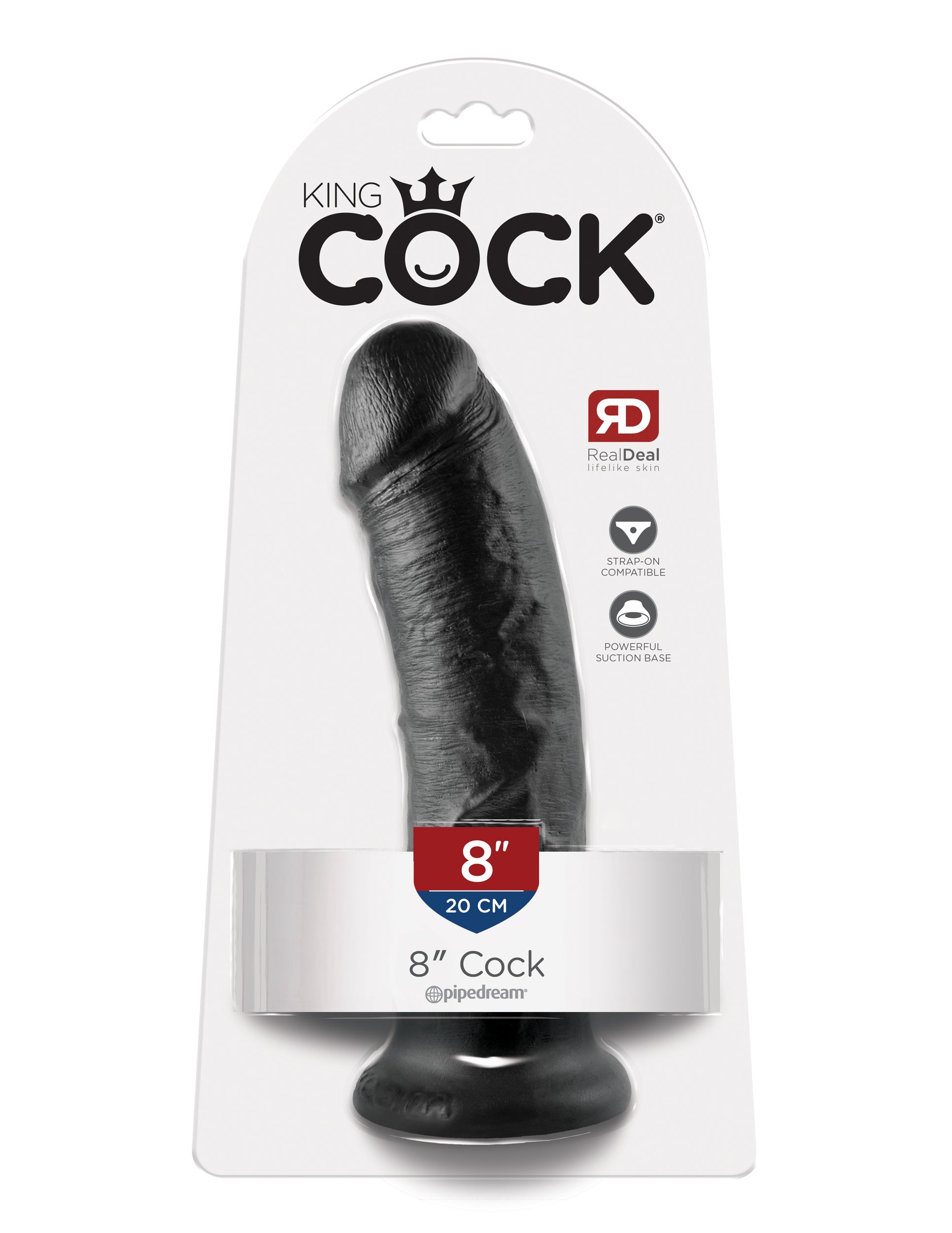 King Cock 8'' Cock - 20.3 cm (8'') Dong Dongs Realistic