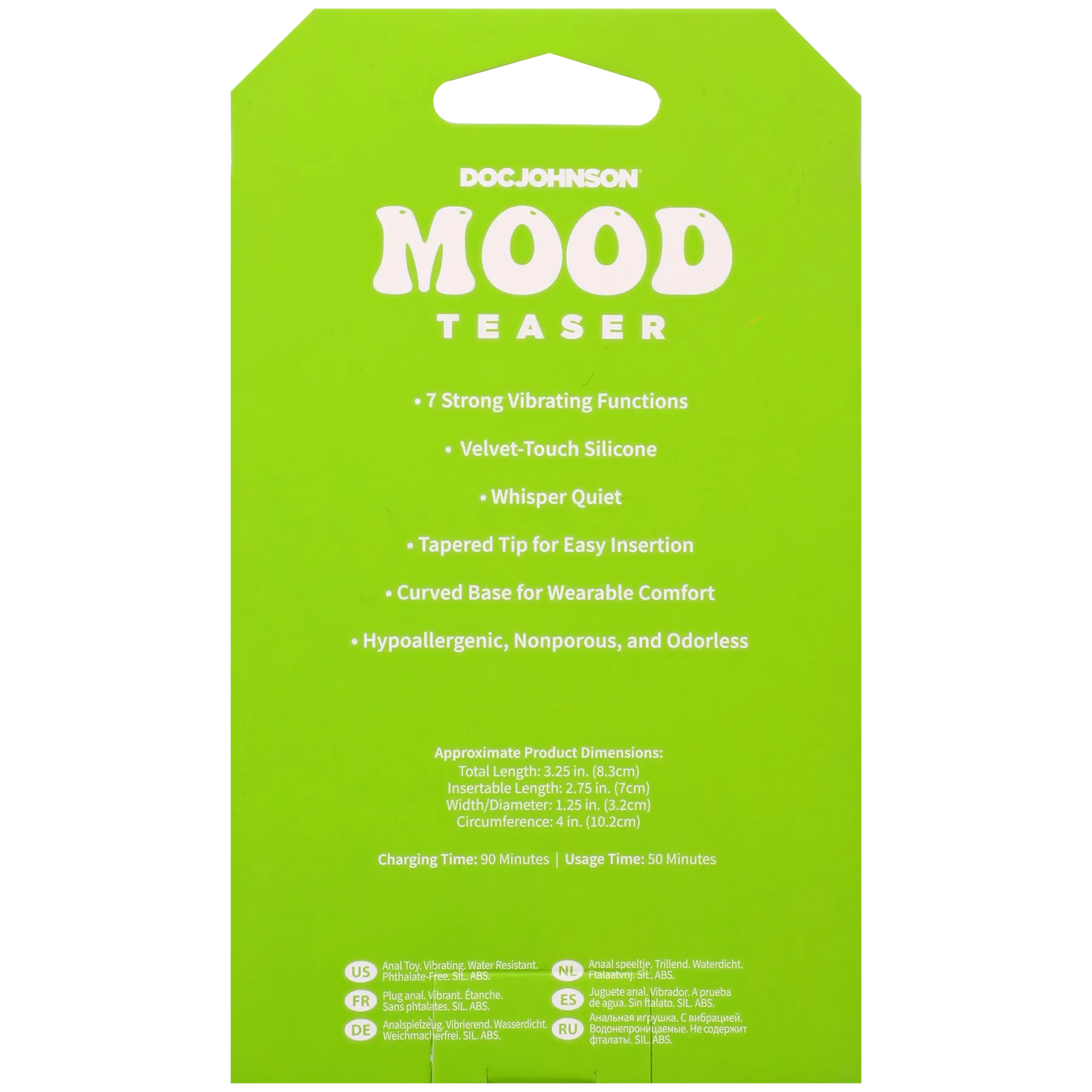 Mood Teaser - Rechargeable Water Resistant Vibrating Micro Plug > Anal Range > Vibrating Butt Plugs