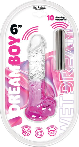Jelly Dream Boy (Pink) – 6 Inch Flexible Jelly Vibrator > Vibrators > Standard Vibrators