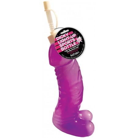 Light Up Pecker Sports Bottle – 16oz Water Bottle with Flashing Light Secondary image