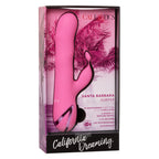 California Dreaming Santa Barbara Surfer Pink Silicone Massager = > Vibrators > Ladies > Rabbit