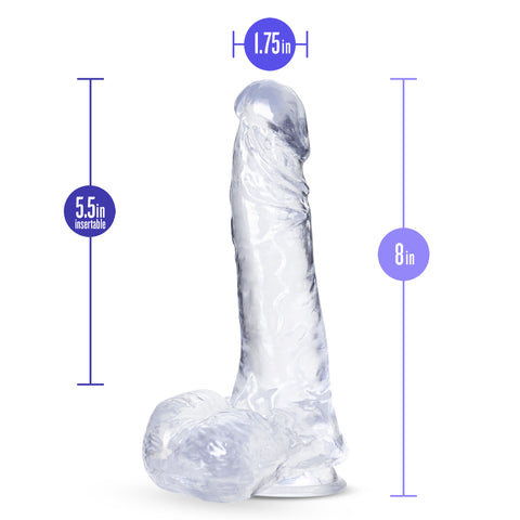 B Yours Plus Clear Dildo Soft Realistic Adult Intimacy Toy DONGS