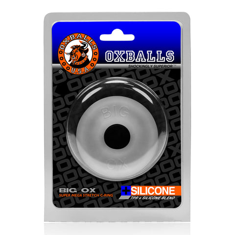 Oxballs Big Ox Thick Blubbery Cockring Cool Ice Silicone Blend Clear COCK RINGS