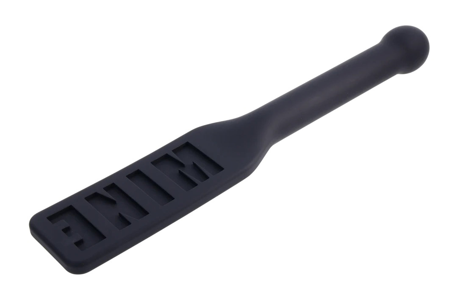 Edge Mine Silicone Paddle Imprinted with MINE Flexible Head Spanking Paddle Black > Bondage Gear > Paddles