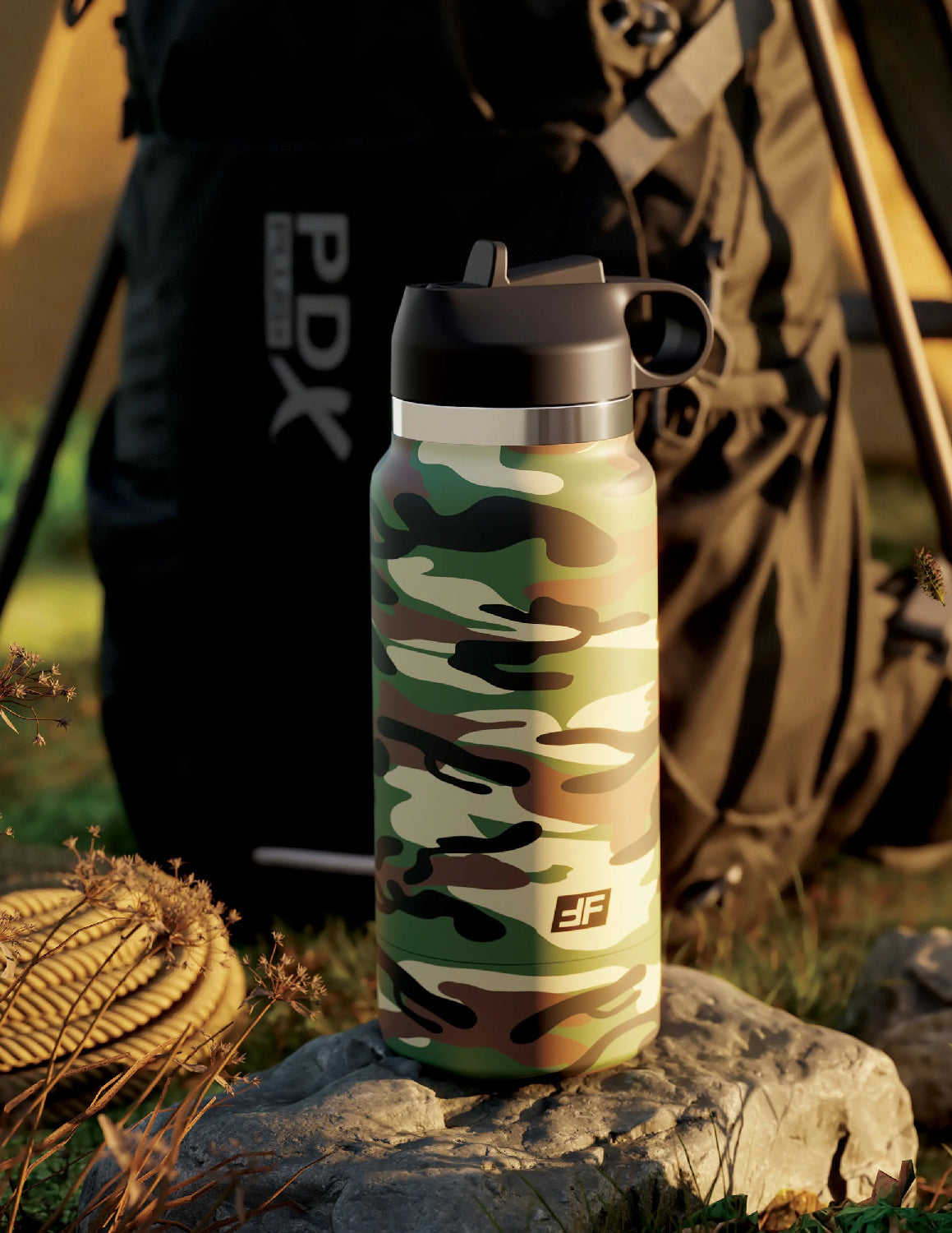 PDX Plus Fap Flask Happy Camper – Discreet Stroker Green > Sex Toys For Men > Masturbators > Manual