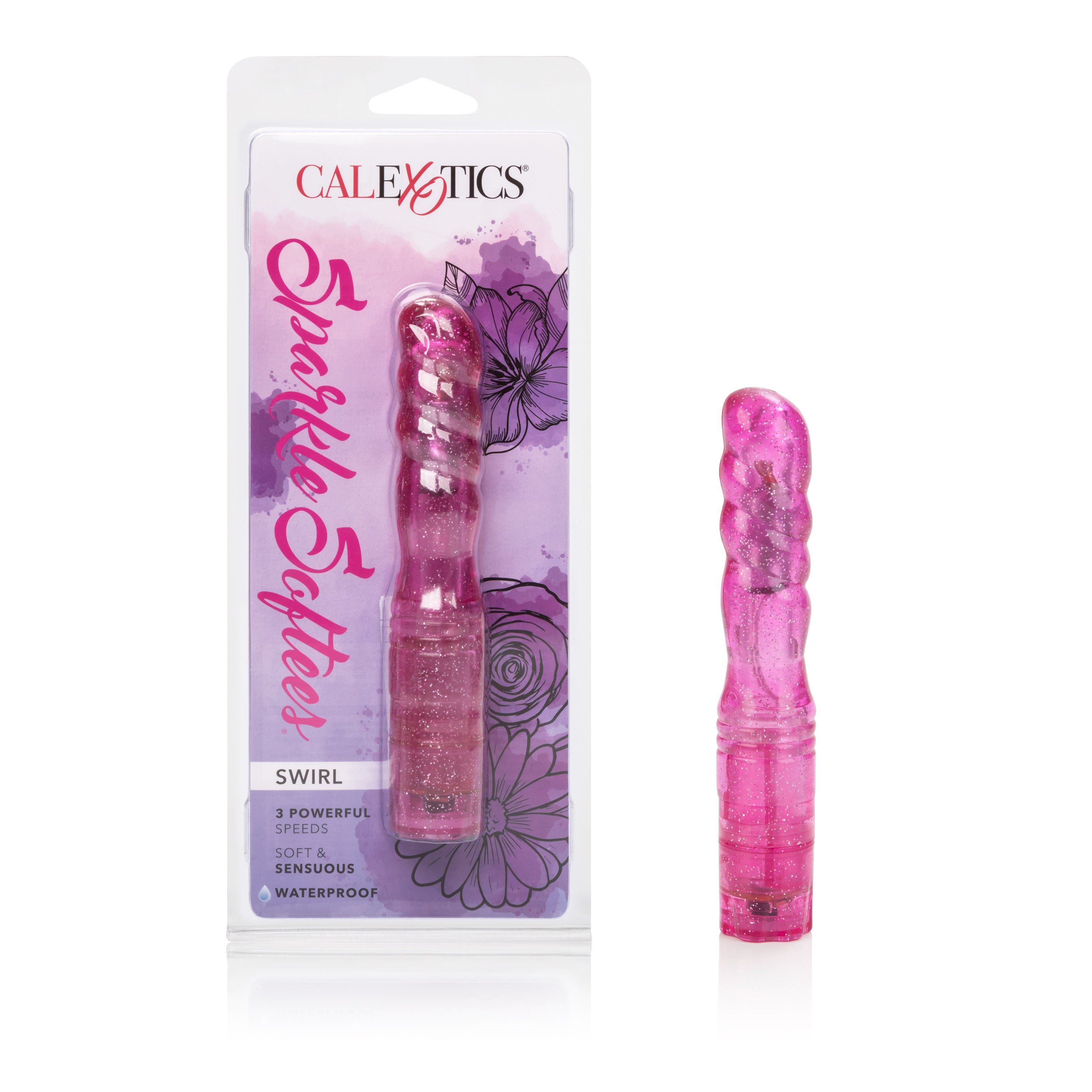 CalExotics Sparkle Softees Nubbie Soft Glittered Massager Toy Vibrators