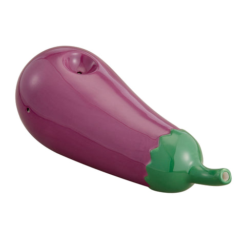 Ceramic Eggplant Shaped Smoking Pipe Default Title Gag Gifts & Novelties