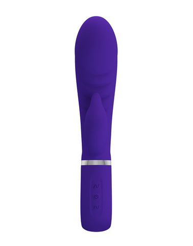 Prescott Super Soft Rabbit Silicone Vibrator - Purple VIBRATORS-RABBIT