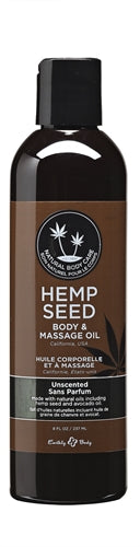 Hemp Seed Unscented Massage Body Oil 237ml Natural Blend Default Title > Essentials > Massage Oil