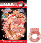 Macho Stretchy Vibrating Cock Ring with Clitoral Stimulator Beige > Cock Ring > Vibrating