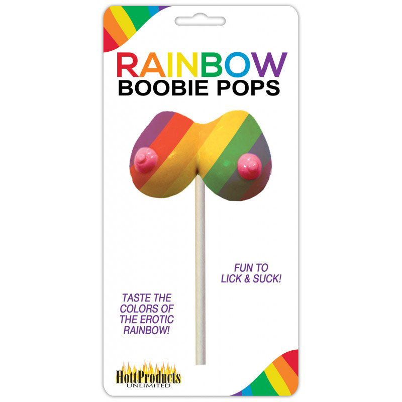 Rainbow Boobie Candy Pop – Multi-Flavored Edible Candy > Novelties > Candy & Edible Items