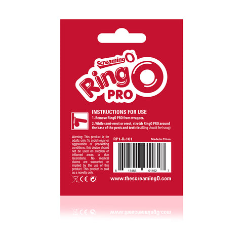 RingO Pro Large Black Silicone Erection Enhancement Ring COCK RINGS