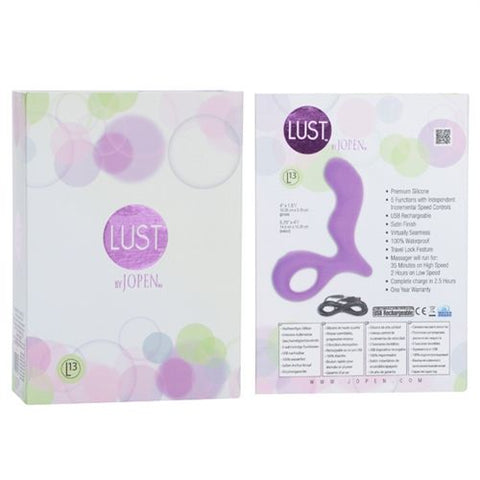 Lust L13 Grey Rechargeable Silicone Adult Vibrator with Controls ANAL TOYS