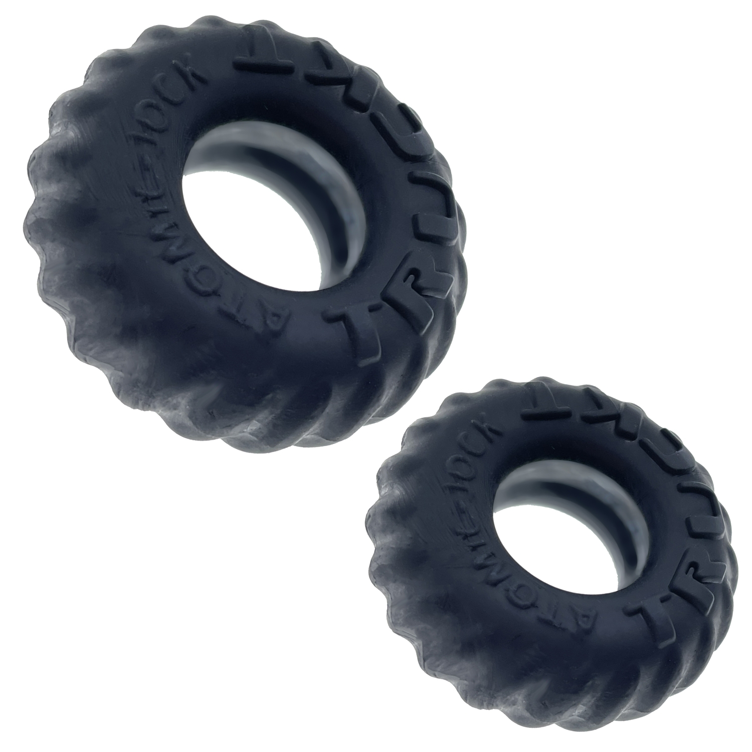 Oxballs Truckt 2 Piece Cockring Plus Silicone Special Edition Night Black COCK RING Set