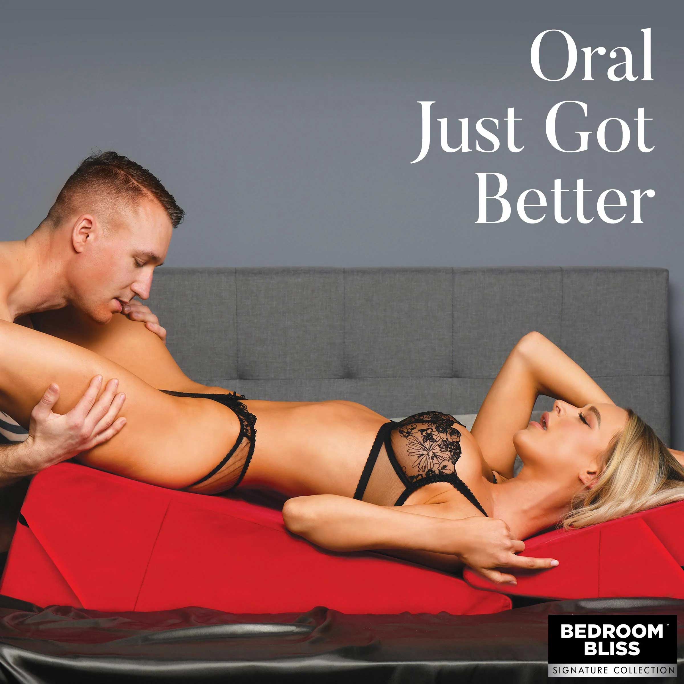 Love Cushion Set Foam Wedge Pillow Red for Adult Intimacy Play Sex Positioners