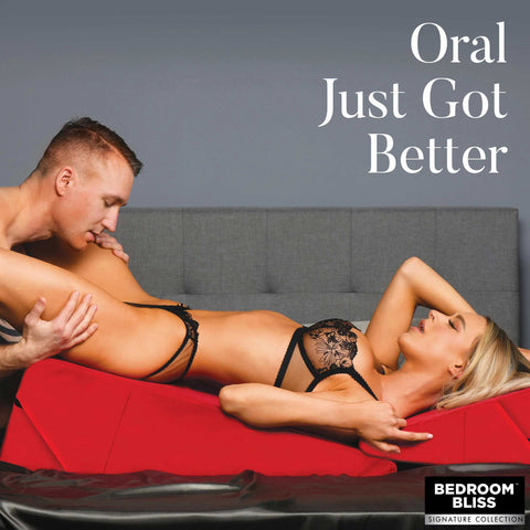 Love Cushion Set Foam Wedge Pillow Red for Adult Intimacy Play Sex Positioners