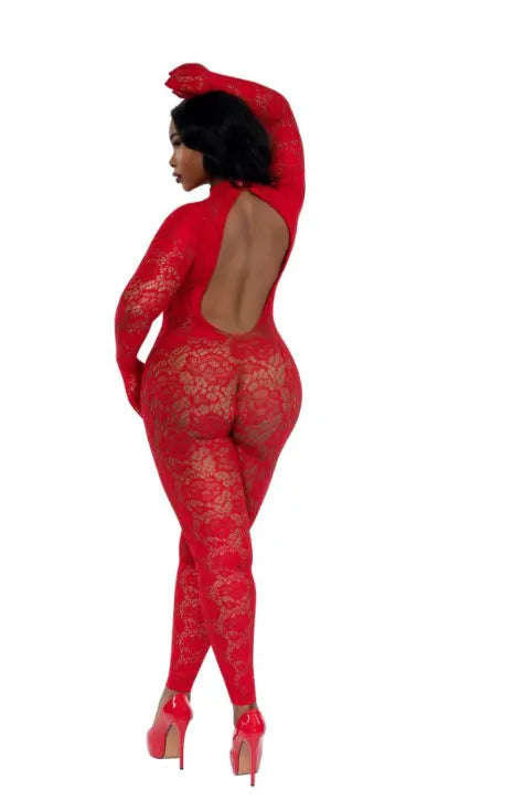 Gloved Bodystocking Dmnd – Nylon Spandex Bodystocking > Clothes > Bodies and Playsuits