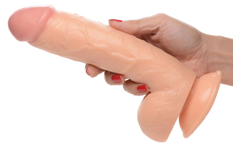 Pop Pecker 8.25 Inch Realistic Dildo With Suction Base Light Dongs Realistic