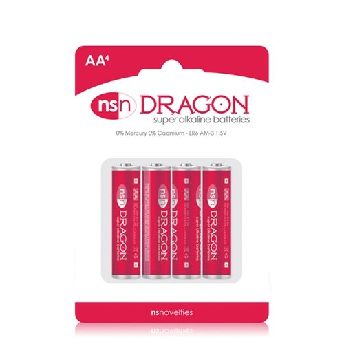 Dragon AAA Alkaline Batteries 4 Pack Long Lasting Power Pack Batteries