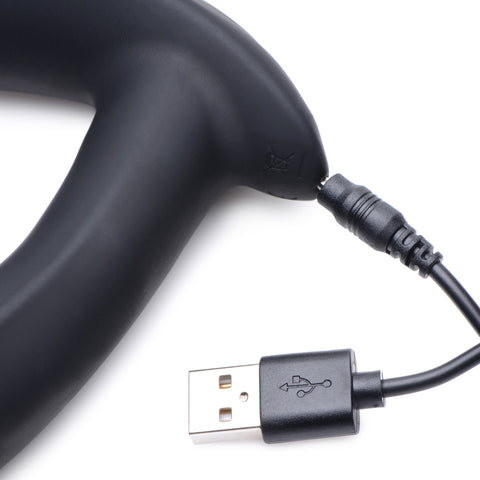 E-Stim and Vibrating Prostate Massager - Black Prostate Tools