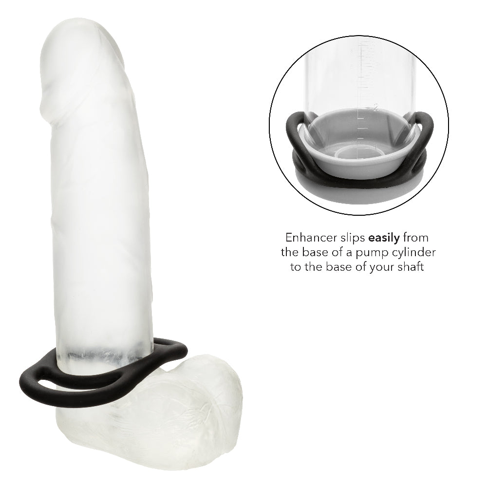 Alpha Liquid Silicone Commander Ring Black > Cock Ring > Single