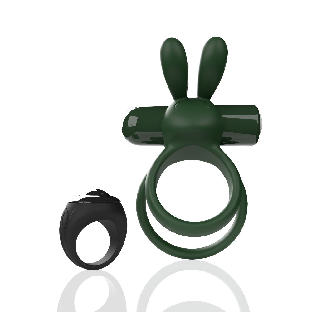 Ohare XL (Green) – Rechargeable Waterproof Remote-Controlled Rabbit Vibrator with Double-Ring Design > Sex Toys > Couples Toys