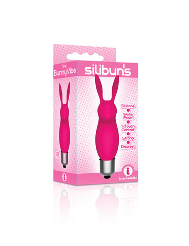 Silibun Silicone Bunny Bullet Vibrator in Pink for Discreet Fun Pink BULLETS