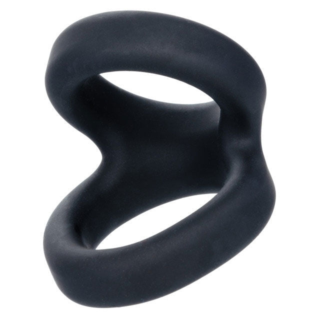 Alpha Liquid Silicone Snug Tugger (Black) – Premium Silicone Stamina Enhancer Sleeve COCK RINGS Sling