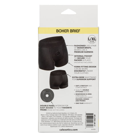 Boundless Boxer Brief Harness L XL Ultra Comfortable Support Black Mens Trunks