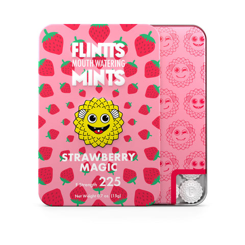 Flintts Strawberry Magic Mouth Watering Mints for Intimacy Default Title Oral Gels & Sprays