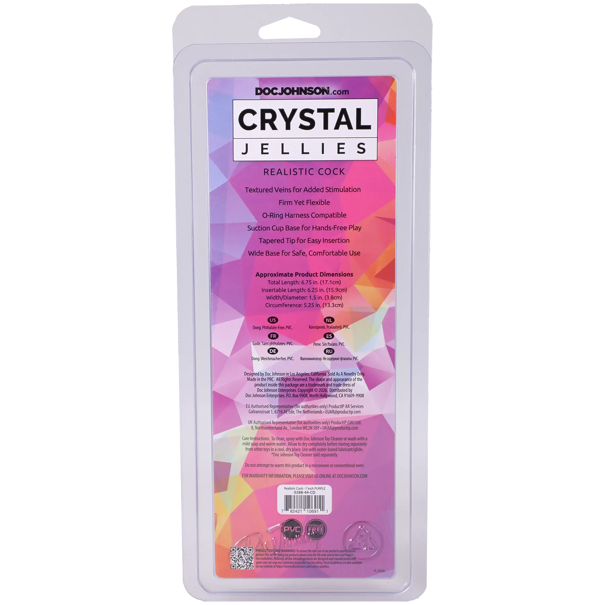 Crystal Jellies 7 Inch Realistic Cock > Vibrators > Realistic Vibrators