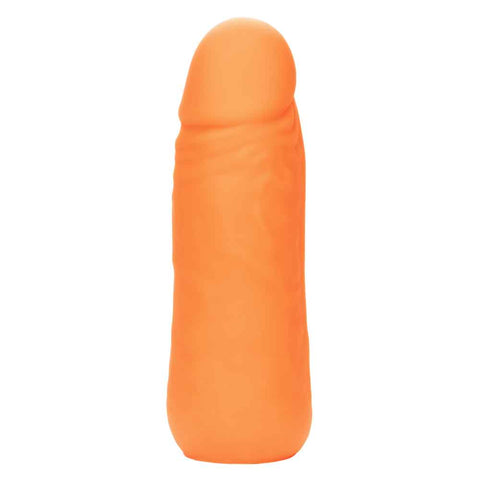 Mini Vibrating Studs 4.25"/10.75cm Liquid Silicone Vibrator Orange BULLETS