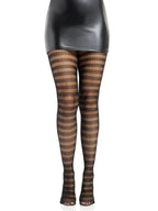 Cosima Striped Net Tights – Nylon Spandex Hosiery > Clothes > Hosiery > Pantyhose & Tights