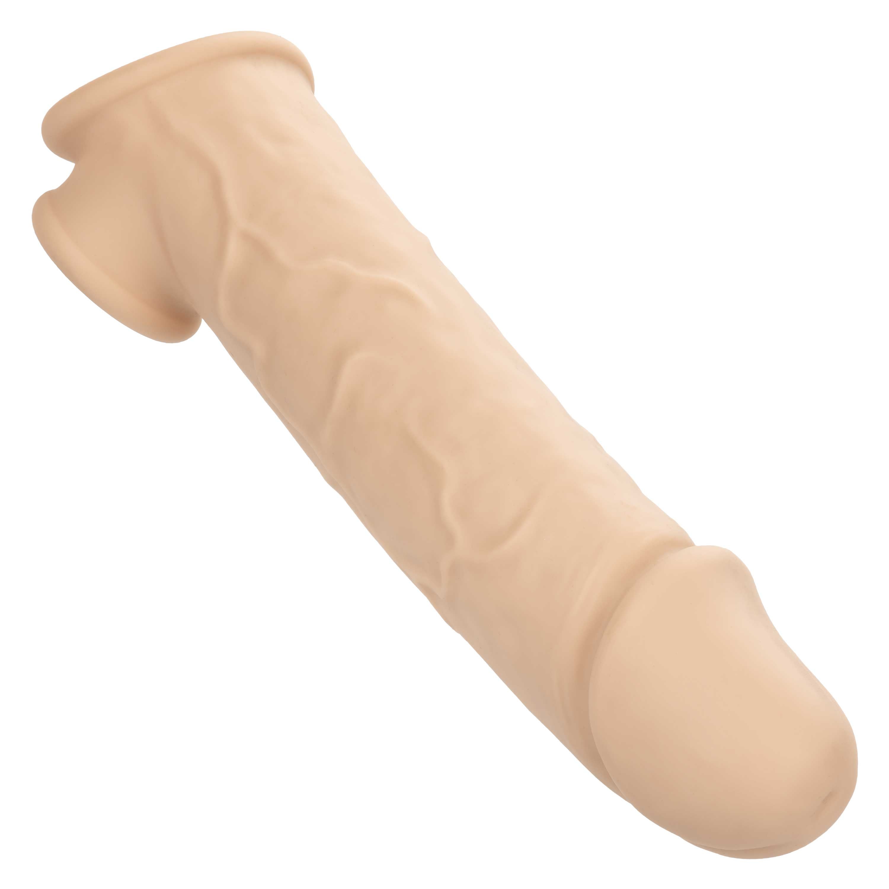 Performance Maxx Life-Like Extension 8 Inch Ivory with Scrotum Strap and Thick Sleeve for Enhanced Pleasure SLEEVES