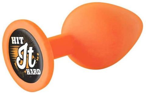 The 9's Booty Talk (Hit It Hard) – Silicone Butt Plug Orange Butt Plugs
