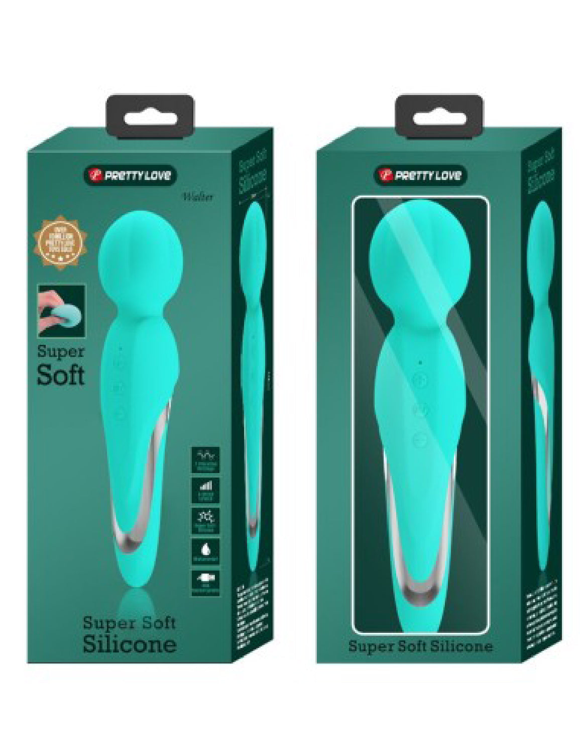 Walter Super Soft Silicone Wand Massager Green > Sex Toys > Massage Wands