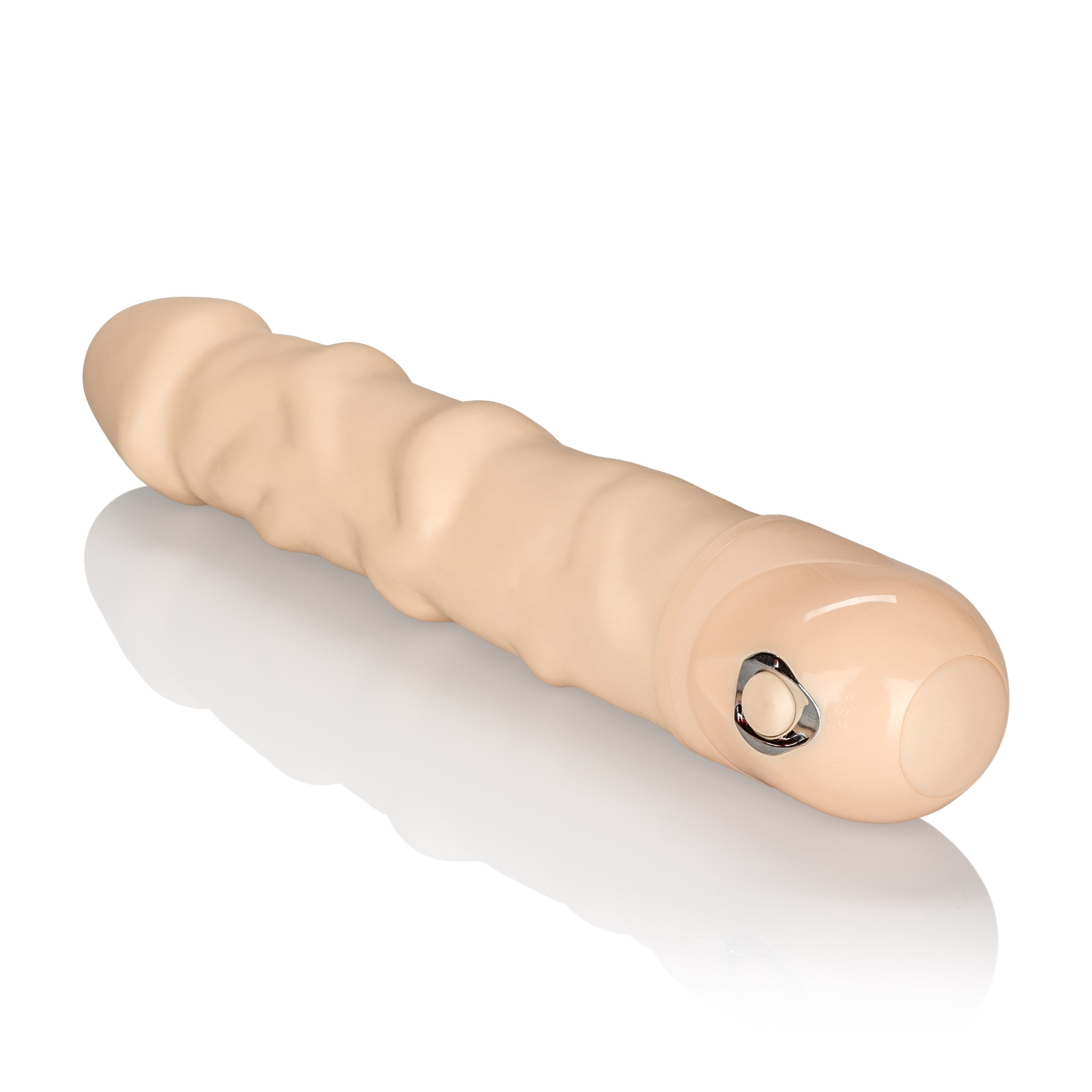 Waterproof Power Stud Vibrator Ivory Realistic Multi-Speed Rod Beige > Realistic Dildos and Vibes > Penis Vibrators