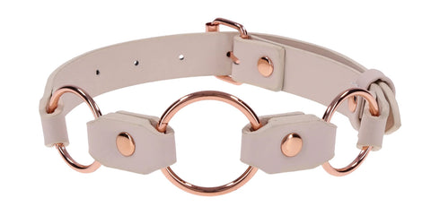 Peaches N Creame Ring Day Collar (Pink) – Luxury BDSM Collar > Bondage Gear > Restraints
